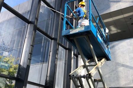 Window Cleaning scissor lift Window Cleaning scissor lift